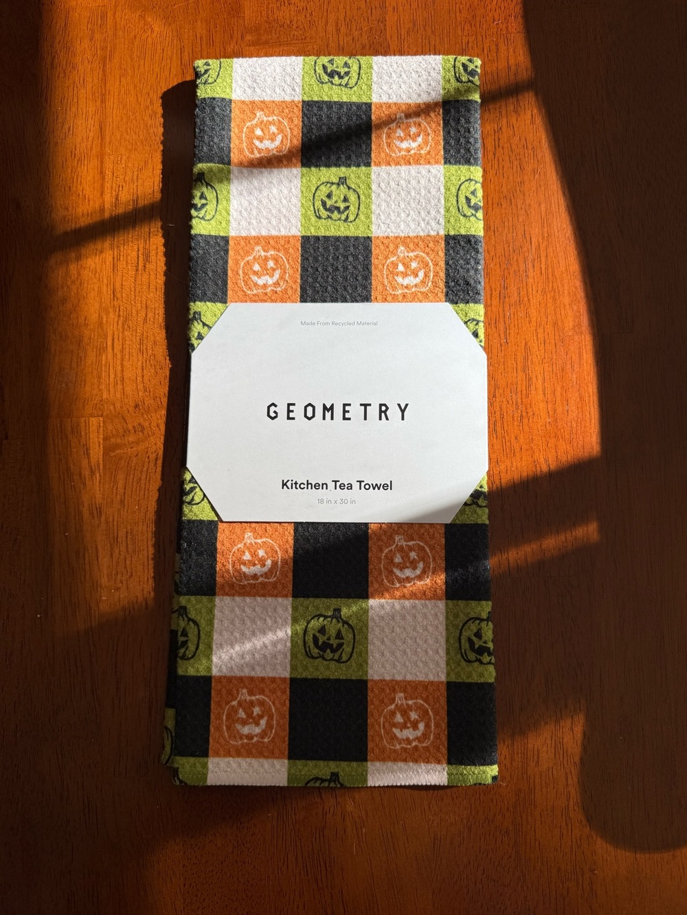 Geometry Halloween Tea Towel